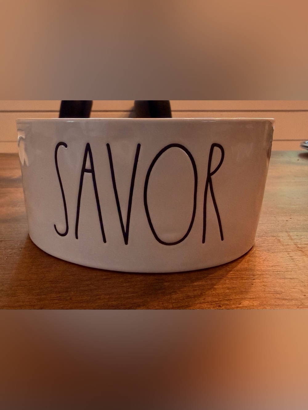 Rae Dunn pet bowl SAVOR